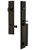 Grandeur Hardware - Carre One-Piece Dummy Handleset with D Grip and Georgetown Lever in Timeless Bronze - CARDGRGEO - 849913