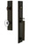Grandeur Hardware - Carre One-Piece Handleset with D Grip and Provence Knob in Timeless Bronze - CARDGRPRO - 845366
