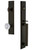 Grandeur Hardware - Carre One-Piece Handleset with D Grip and Versailles Knob in Timeless Bronze - CARDGRVER - 845488