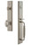 Grandeur Hardware - Carre One-Piece Dummy Handleset with F Grip and Eden Prairie Knob in Satin Nickel - CARFGREDN - 849006