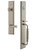 Grandeur Hardware - Carre One-Piece Dummy Handleset with F Grip and Georgetown Lever in Satin Nickel - CARFGRGEO - 849906