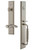 Grandeur Hardware - Carre One-Piece Dummy Handleset with F Grip and Portofino Lever in Satin Nickel - CARFGRPRT - 849986