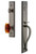 Grandeur Hardware - Carre One-Piece Handleset with S Grip and Baguette Amber Knob in Antique Pewter - CARSGRBCA - 844506