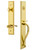 Grandeur Hardware - Carre One-Piece Handleset with S Grip and Bellagio Lever in Lifetime Brass - CARSGRBEL - 847174