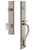 Grandeur Hardware - Carre One-Piece Handleset with S Grip and Chambord Knob in Satin Nickel - CARSGRCHM - 844894