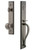 Grandeur Hardware - Carre One-Piece Dummy Handleset with S Grip and Fifth Avenue Knob in Antique Pewter - CARSGRFAV - 849018