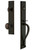 Grandeur Hardware - Carre One-Piece Dummy Handleset with S Grip and Fifth Avenue Knob in Timeless Bronze - CARSGRFAV - 849033