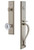 Grandeur Hardware - Carre One-Piece Handleset with S Grip and Fontainebleau Knob in Satin Nickel - CARSGRFON - 845125