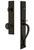 Grandeur Hardware - Carre One-Piece Handleset with S Grip and Parthenon Knob in Timeless Bronze - CARSGRPAR - 845314
