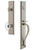 Grandeur Hardware - Carre One-Piece Handleset with S Grip and Provence Knob in Satin Nickel - CARSGRPRO - 845365