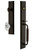Grandeur Hardware - Fifth Avenue One-Piece Handleset with C Grip and Biarritz Knob in Timeless Bronze - FAVCGRBIA - 842550