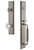 Grandeur Hardware - Fifth Avenue One-Piece Handleset with C Grip and Bordeaux Knob in Satin Nickel - FAVCGRBOR - 842565