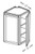 Blue Valley Grey Shaker Kitchen Cabinet - GRS-WEC1236
