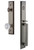 Grandeur Hardware - Fifth Avenue One-Piece Handleset with D Grip and Versailles Knob in Antique Pewter - FAVDGRVER - 846542