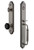 Grandeur Arc One-Piece Handleset with C Grip and Lyon Knob in Antique Pewter - ARCCGRLYO - 852116