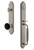 Grandeur Arc One-Piece Handleset with F Grip and Coventry Knob in Satin Nickel - ARCFGRCOV - 854309