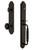 Grandeur Arc One-Piece Handleset with F Grip and Lyon Knob in Timeless Bronze - ARCFGRLYO - 852163