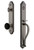 Grandeur Arc One-Piece Handleset with S Grip and Coventry Knob in Antique Pewter - ARCSGRCOV - 854322