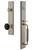 Grandeur Carre One-Piece Handleset with C Grip and Lyon Knob in Satin Nickel - CARCGRLYO - 852202