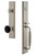 Grandeur Carre One-Piece Handleset with F Grip and Coventry Knob in Satin Nickel - CARFGRCOV - 854389
