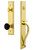 Grandeur Carre One-Piece Handleset with S Grip and Coventry Knob in Lifetime Brass - CARSGRCOV - 854405