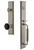 Grandeur Fifth Avenue One-Piece Handleset with C Grip and Lyon Knob in Satin Nickel - FAVCGRLYO - 852282