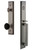 Grandeur Fifth Avenue One-Piece Handleset with D Grip and Coventry Knob in Antique Pewter - FAVDGRCOV - 854443