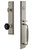 Grandeur Fifth Avenue One-Piece Handleset with F Grip and Lyon Knob in Satin Nickel - FAVFGRLYO - 852322