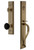 Grandeur Fifth Avenue One-Piece Handleset with S Grip and Coventry Knob in Vintage Brass - FAVSGRCOV - 854491