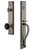 Grandeur Fifth Avenue One-Piece Handleset with S Grip and Lyon Knob in Antique Pewter - FAVSGRLYO - 852335