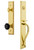 Grandeur Fifth Avenue One-Piece Handleset with S Grip and Lyon Knob in Lifetime Brass - FAVSGRLYO - 852337