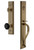 Grandeur Fifth Avenue One-Piece Handleset with S Grip and Lyon Knob in Vintage Brass - FAVSGRLYO - 852340