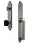Grandeur Arc One-Piece Dummy Handleset with D Grip and Coventry Knob Antique Pewter - ARCDGRCOV - 854512
