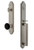 Grandeur Arc One-Piece Dummy Handleset with D Grip and Coventry Knob Satin Nickel - ARCDGRCOV - 854514