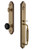 Grandeur Arc One-Piece Dummy Handleset with F Grip and Lyon Knob Vintage Brass - ARCFGRLYO - 852374