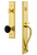 Grandeur Carre One-Piece Dummy Handleset with S Grip and Coventry Knob Lifetime Brass - CARSGRCOV - 854548