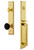 Grandeur Fifth Avenue One-Piece Dummy Handleset with D Grip and Coventry Knob Lifetime Brass - FAVDGRCOV - 854563