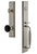 Grandeur Fifth Avenue One-Piece Dummy Handleset with F Grip and Coventry Knob Satin Nickel - FAVFGRCOV - 854569