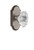 Grandeur Hardware - Arc Plate Double Dummy with Biarritz Crystal Knob in Antique Pewter - ARCBIA - 811526