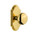 Grandeur Hardware - Arc Plate Double Dummy with Fifth Avenue Knob in Lifetime Brass - ARCFAV - 811454