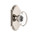 Grandeur Hardware - Arc Plate Double Dummy with Provence Crystal Knob in Polished Nickel - ARCPRO - 811525