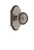 Grandeur Hardware - Arc Plate Double Dummy with Soleil Knob in Antique Pewter - ARCSOL - 811547