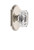 Grandeur Hardware - Arc Plate Dummy with Baguette Crystal Knob in Polished Nickel - ARCBCC - 828034