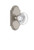 Grandeur Hardware - Arc Plate Dummy with Bordeaux Crystal Knob in Satin Nickel - ARCBOR - 811381