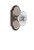 Grandeur Hardware - Arc Plate Dummy with Burgundy Crystal Knob in Antique Pewter - ARCBUR - 811386