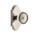 Grandeur Hardware - Arc Plate Dummy with Soleil Knob in Polished Nickel - ARCSOL - 811427