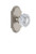 Grandeur Hardware - Arc Plate Dummy with Versailles Crystal Knob in Satin Nickel - ARCVER - 811374