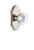 Grandeur Hardware - Arc Plate Passage with Bordeaux Crystal Knob in Polished Nickel - ARCBOR - 811238