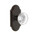 Grandeur Hardware - Arc Plate Passage with Bordeaux Crystal Knob in Timeless Bronze - ARCBOR - 811235