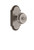 Grandeur Hardware - Arc Plate Passage with Bouton Knob in Antique Pewter - ARCBOU - 811260